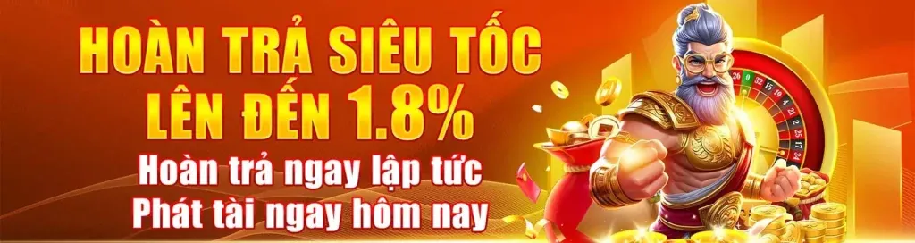 Biểu tượng hoàn tiền với số tiền lớn, thể hiện chính sách hoàn trả cược